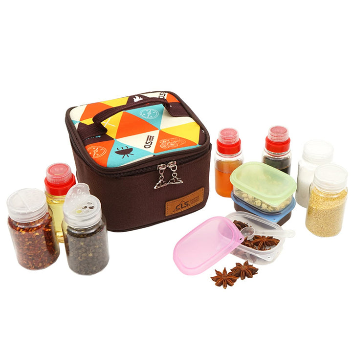 Outdoor Seasoning Gewürzbehälter Portable kleiner Salzstreuer BBQ Gewürzflasche Set Transparent Gewü