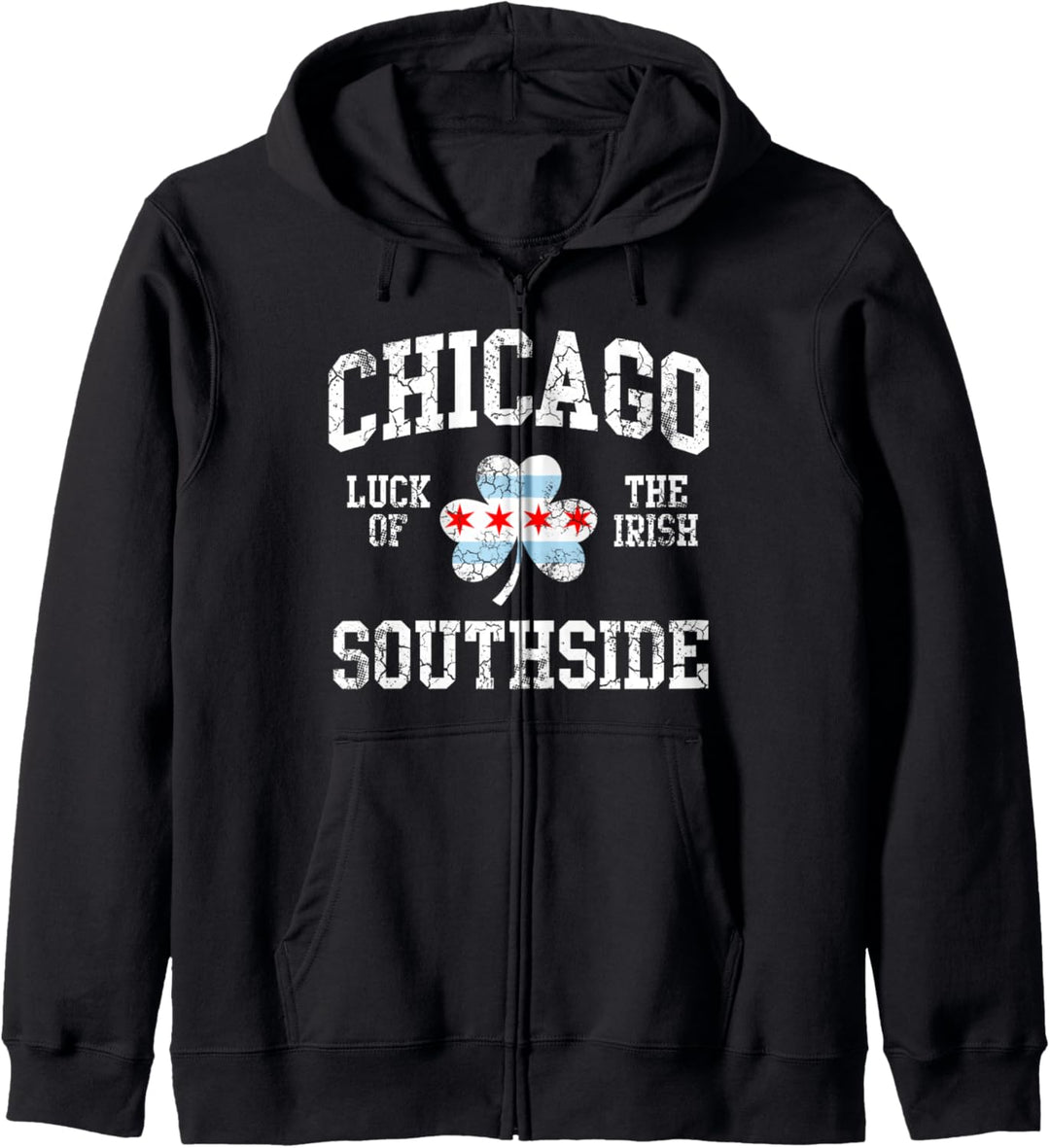 Chicago Southside Glück des irischen St. Patrick's Day Kapuzenjacke