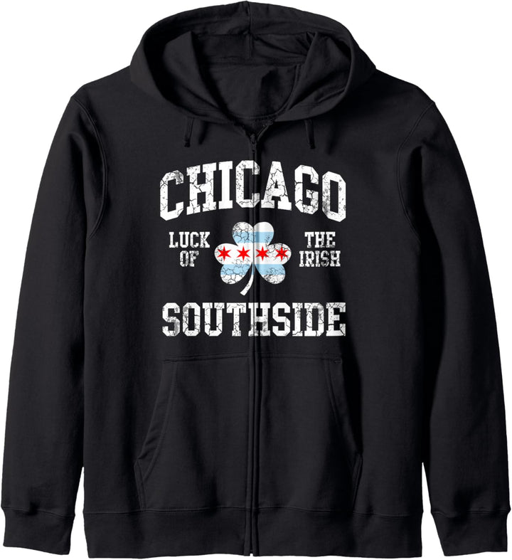 Chicago Southside Glück des irischen St. Patrick's Day Kapuzenjacke