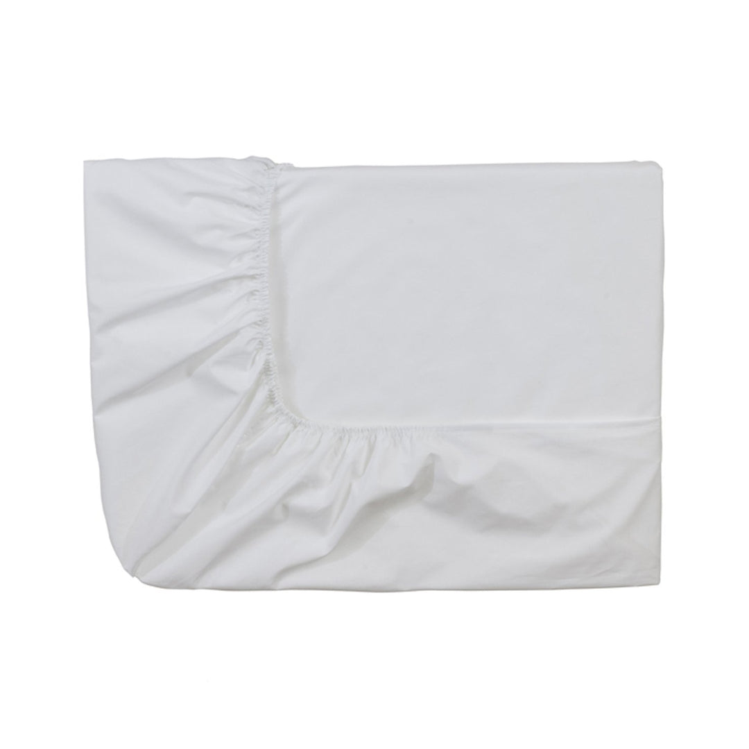 ESSIX Royal Line Spannbettlaken, Perkal-Baumwolle, weiss, 90 x 220 cm 90 x 220 cm Weiss, 90 x 220 cm