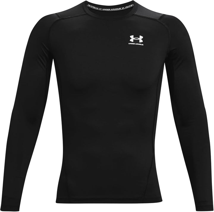 Under Armour Herren Armour HeatGear Compression Long-Sleeve T-Shirt Hemd, Blickdicht Schwarz XS, Sch
