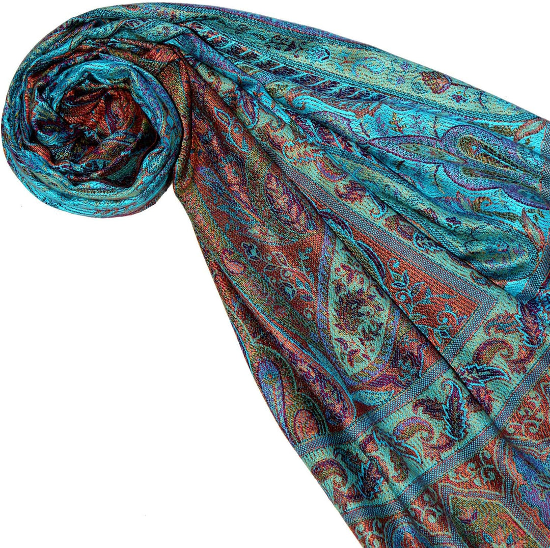 Lorenzo Cana Marken Schal Schaltuch Herrenschal Männerschal Naturfaser opulentes Paisley Muster in h
