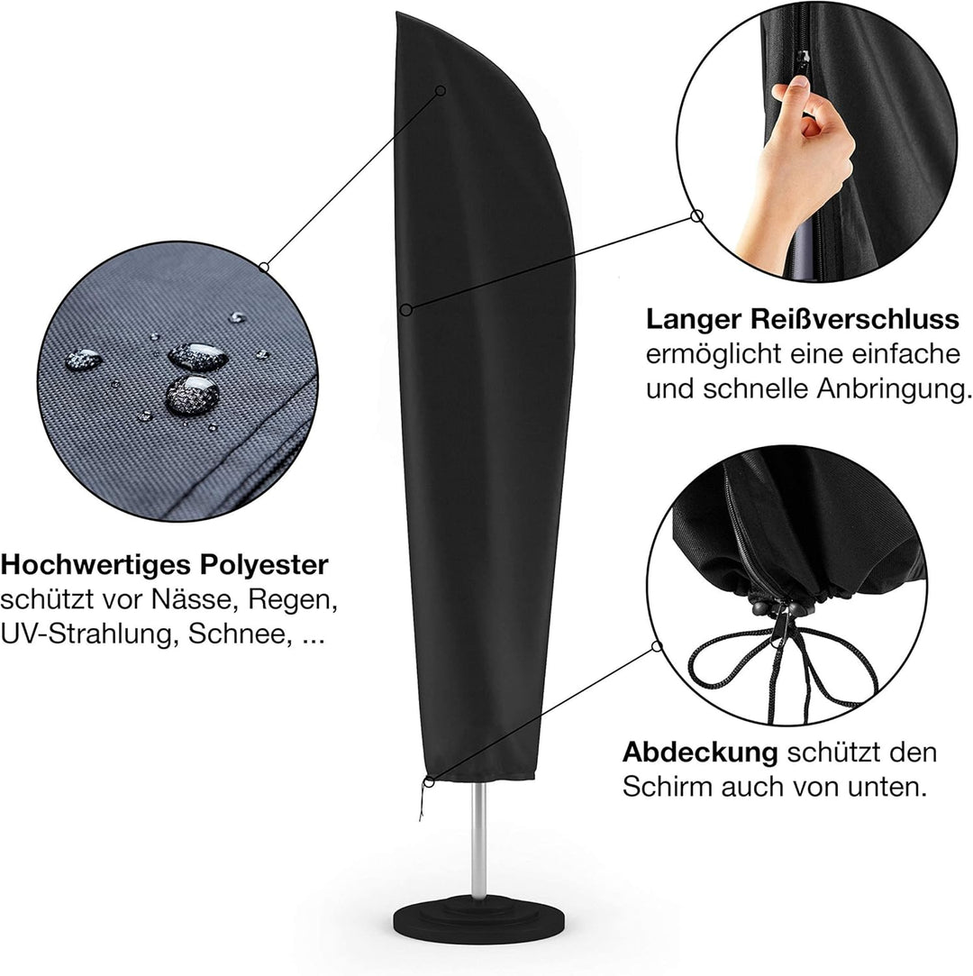 Springreen Premium Sonnenschirm Schutzhülle für Ampelschirme zwischen Ø 2-4 m | Sonnenschirm Abdecku