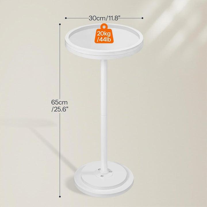 HOOBRO Runder Beistelltisch, Cocktailtisch, Bistrotisch für kleine Räume, Wohnzimmer, Schlafzimmer,