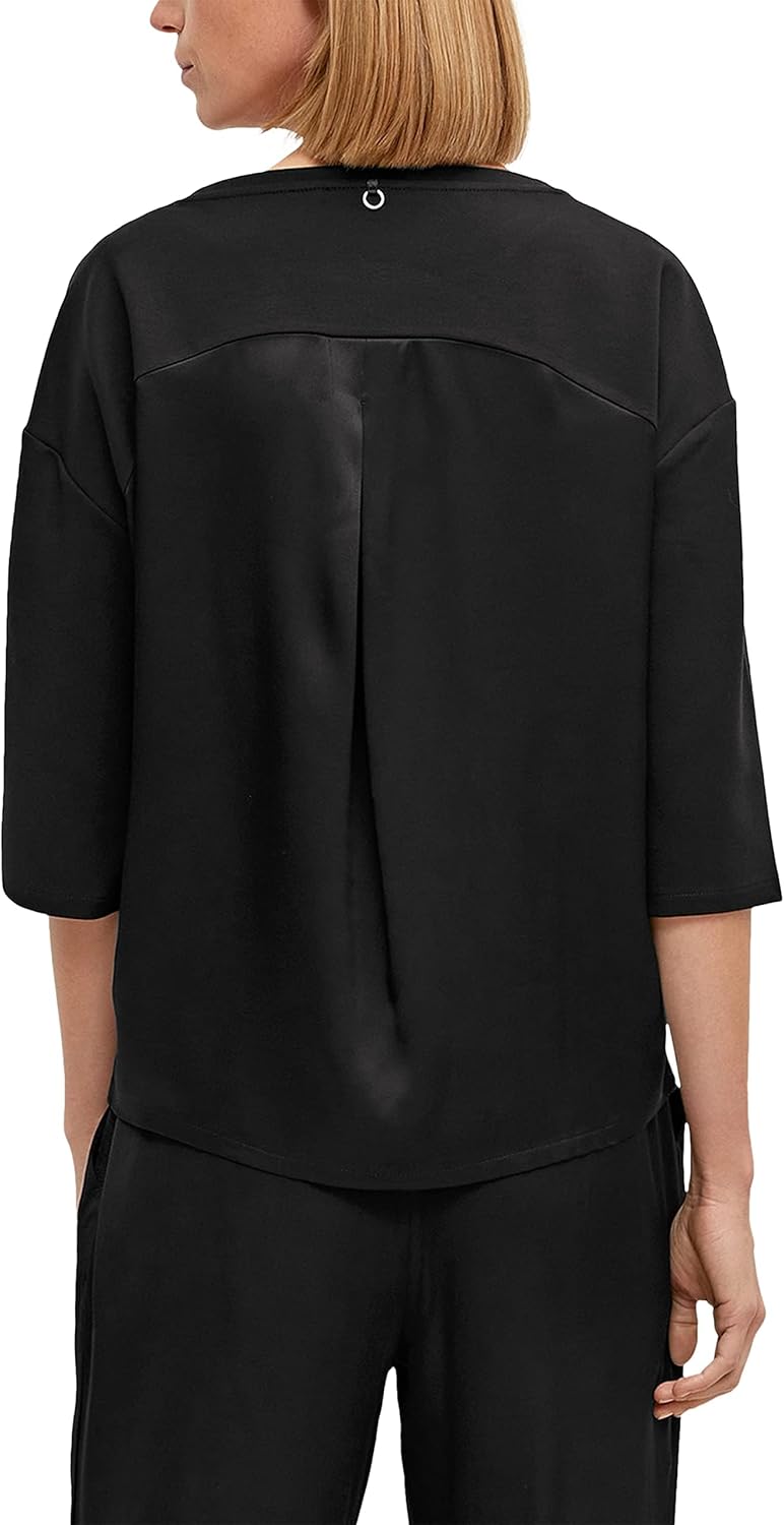 comma Damen Sweatshirt 36 9999 Schwarz, 36 9999 Schwarz
