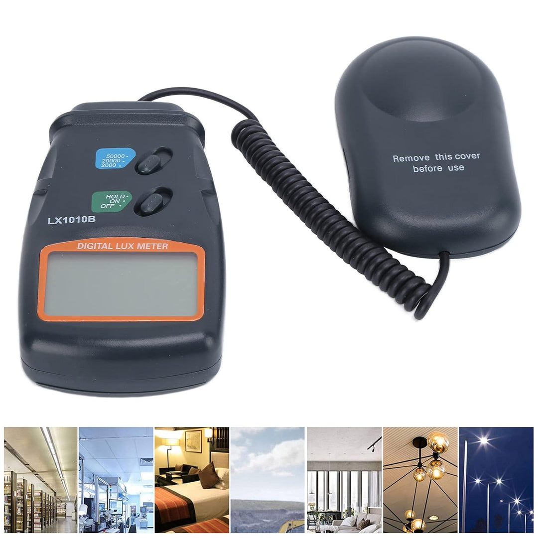 Digital Luxmeter Lichtmesser, LX1010B 0-50.000 Lux Messgerät, Handheld Lichtmessgerät, Beleuchtungst
