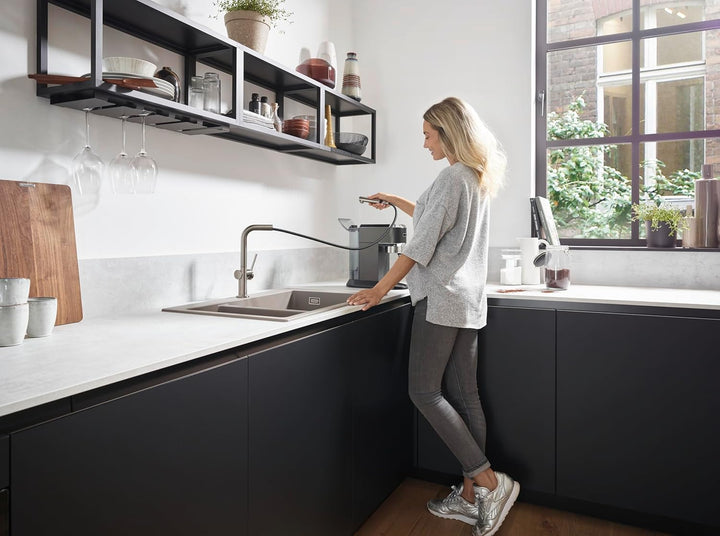 hansgrohe Küchenarmatur Talis M54 (Wasserhahn Küche mit Schlauchbox, 360° schwenkbar, ausziehbarer A