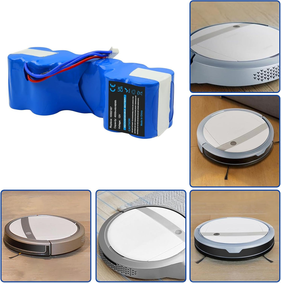 12V 4000mAh NI-MH Ersatzakku für Ecovacs Deebot 900 907 700 M88 DD33 OZMO 600 601 610 901 902 Sweepe