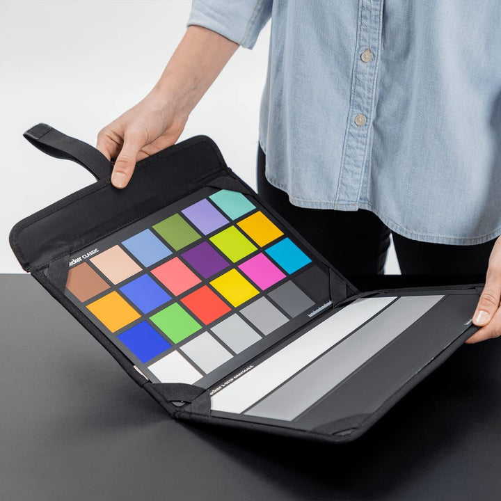 Calibrite ColorChecker Folio – Schutztasche für Farbkarte, Schwarz Folio-Tasche, Folio-Tasche