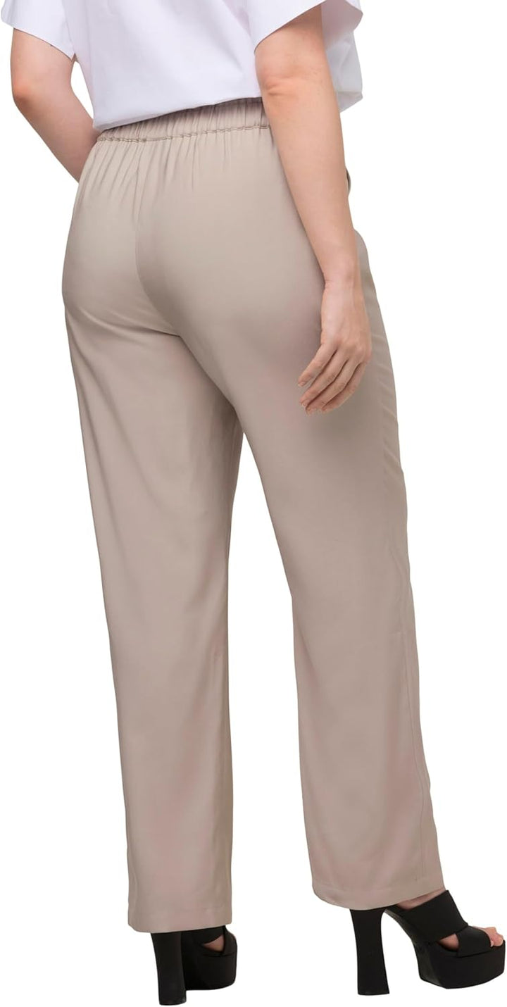 Ulla Popken Damen Hose 46 Graubeige, 46 Graubeige