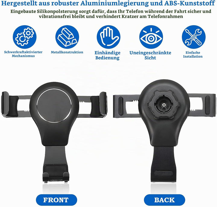 Handyhalterung Auto, Car Phone Holder, Holder Phone Mount Verstellbarer Blickwinkel, 360° Drehbar KF