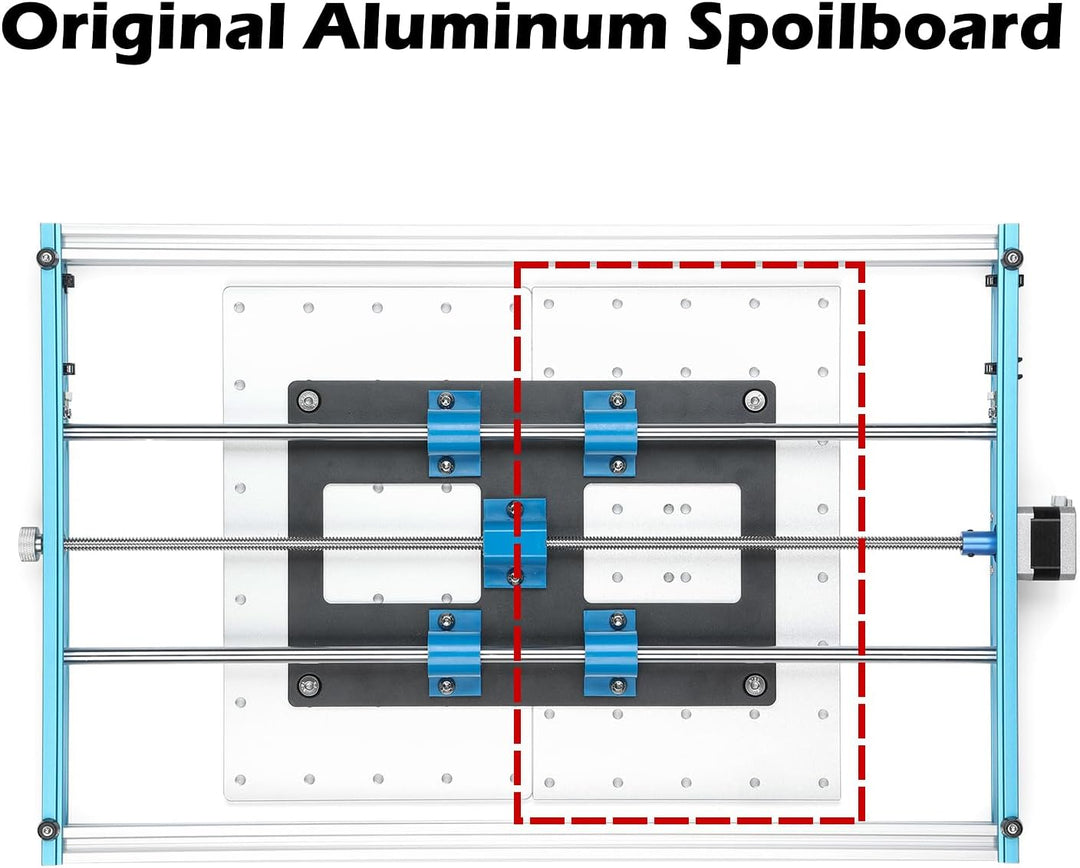 Genmitsu Aluminium Spoilboard für Erweiterungssatz für 3018PROVer V2 Y-Achsen Erweiterungssatz, Upgr