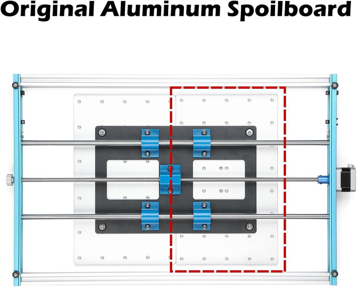 Genmitsu Aluminium Spoilboard für Erweiterungssatz für 3018PROVer V2 Y-Achsen Erweiterungssatz, Upgr