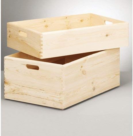Zeller 13146 Allzweckkiste, Nadelholz, ca. 60 x 40 x 15 cm, Sonstige, 60 x 40 x 15 cm
