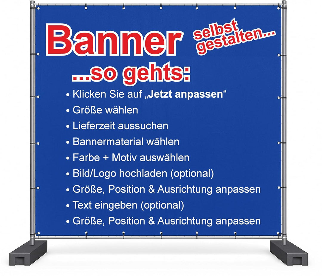 Personalisiertes Abibanner – mit eigenem Text & Foto gestalten – Banner für Abschlussfeier, Abi-Part