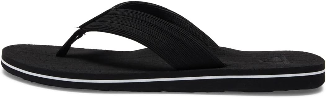 Quiksilver Herren Molokai Layback Sandale 39 EU Black White Black, 39 EU Black White Black