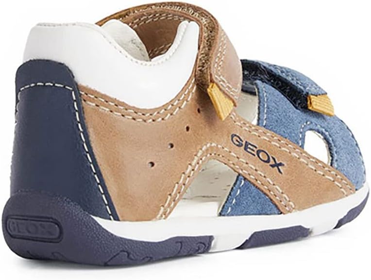 Geox Baby-Jungen B Sandal Tapuz Boy A Erste Schritte 18 EU Caramel Navy, 18 EU Caramel Navy