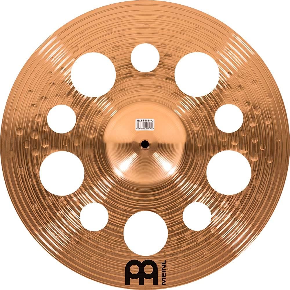 Meinl Cymbals HCS Bronze Trash Crash 18 Zoll (Video) Schlagzeug Becken (45,72cm) B8 Bronze, Traditio