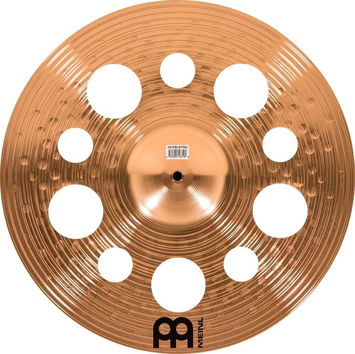 Meinl Cymbals HCS Bronze Trash Crash 18 Zoll (Video) Schlagzeug Becken (45,72cm) B8 Bronze, Traditio