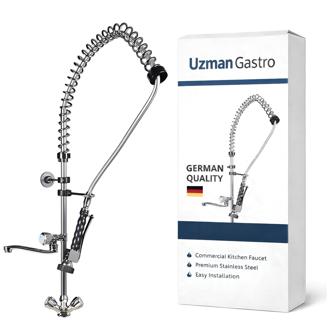 Gastro Geschirrbrause Spültischarmatur mit Wasserhahn, Mischbatterie, Gastrobrause, Handbrause Misch