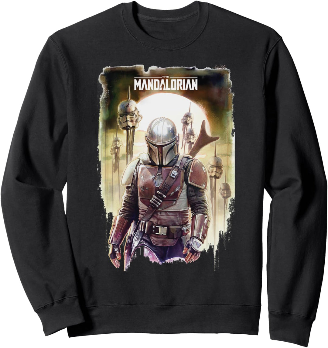 Star Wars The Mandalorian Conquer Poster Sweatshirt