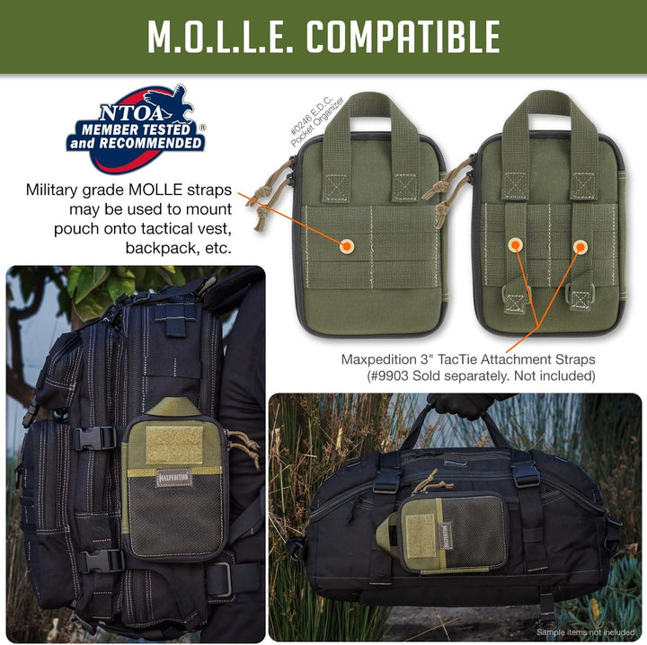 Maxpedition E.d.c. Pocket Organizer Tasche Einheitsgrösse Grün, Einheitsgrösse Grün