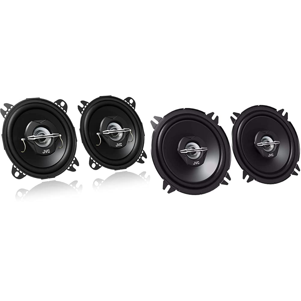 JVC CS-J520X 13 cm 2-Wege-Koaxial-Lautsprecher, 2 Stück & CS-J420X 10 cm 2-Wege-Koaxial-Lautsprecher