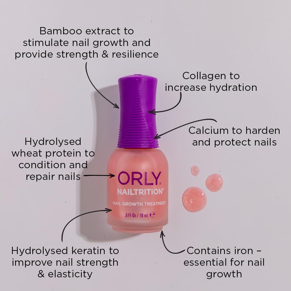 ORLY Nailtrition 18 ml | Nail Treatments | Intensivpflege | Starke & Schöne Nägel | Fördert Nagelwac