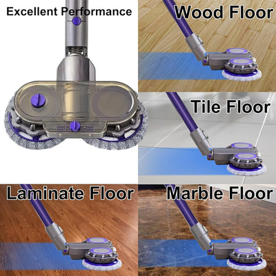 Italdos Wischaufsatz kompatibel für Dyson V8 V10 V11 V15 Bodenwischer Bürste Elektrischer mit 3 Wasc