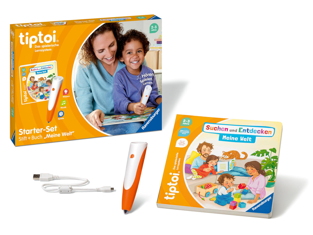 Ravensburger tiptoi Starter-Set 00112: Stift und Bilderbuch Suchen und Entdecken Meine Welt - Lernsy