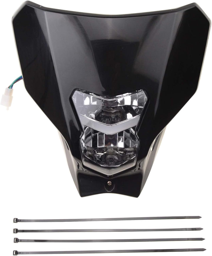 GOOFIT Schwarz H7 12V 35W Lampenschirm Motorräder Frontscheinwerfer Modifiziertes Geländewagen Anwen