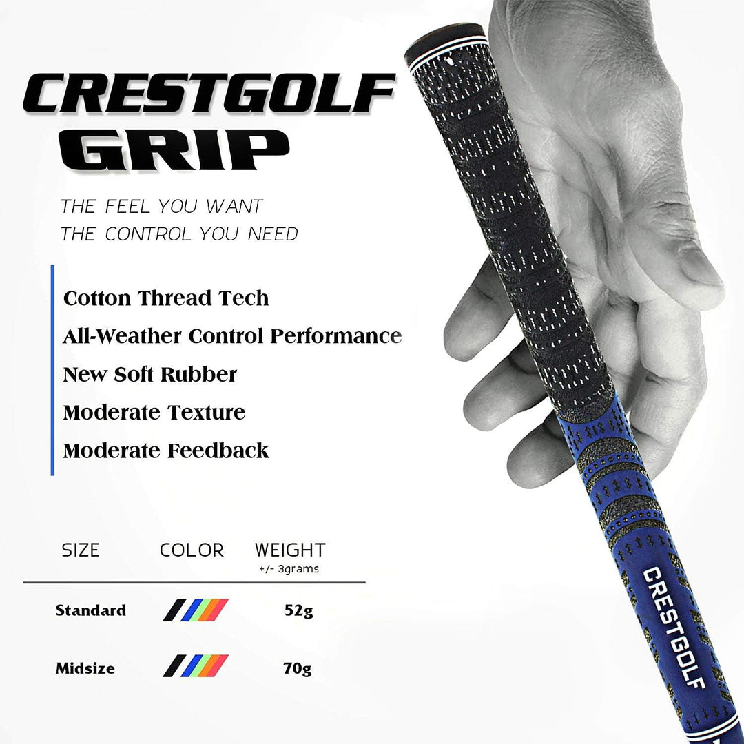 KOFULL Golfgriffe Golf Griffe Set Golf Club Griffe Golfschlägergriffe Golfschläger Golf Griff Midsiz