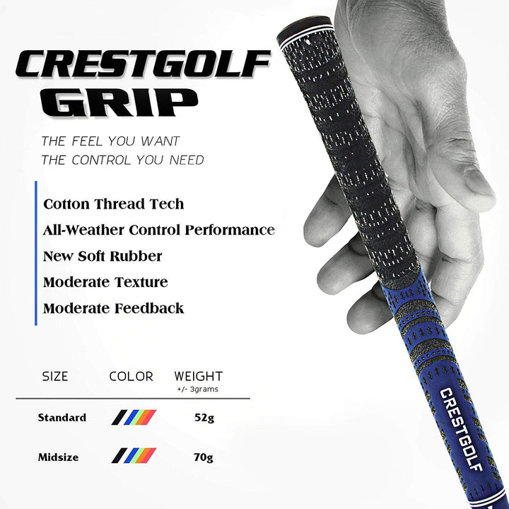 KOFULL Golfgriffe Golf Griffe Set Golf Club Griffe Golfschlägergriffe Golfschläger Golf Griff Midsiz