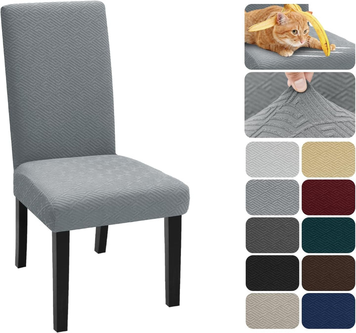 XINEAGE Stuhlhussen 4er Set, Stretch Stuhlhussen für Esszimmerstühle, Universale Stuhlhussen Waschba
