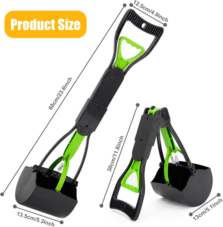 HyAdierTech Tragbare Hundekotgreifer, Kotgreifer Hunde, Yard Hund Pooper Scooper mit Abfallbeutel Sp