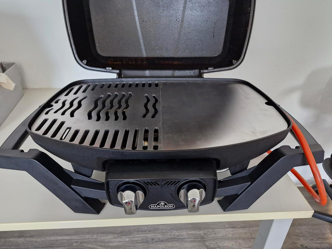 Grillplatte/Plancha Edelstahl V2A 1.4301 Ersatzrost passt für Grills NAPOLEON TRAVELQ 285 PRO285 PRO