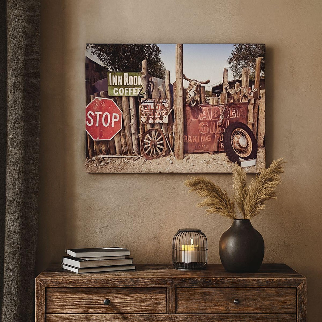 Bilder auf Leinwand Zeichen Sand Sommer Leinwandbild mit Rahmen 70x50cm Wandbilder Dekoration Wohnzi