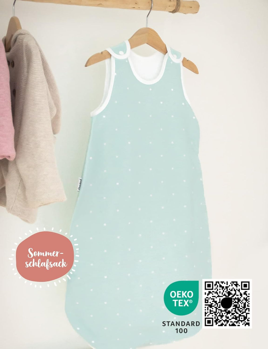 Ehrenkind® Baby Sommerschlafsack Rund | Bio-Baumwolle | Oeko-TEX® Sommer Schlafsack Baby Verschieden