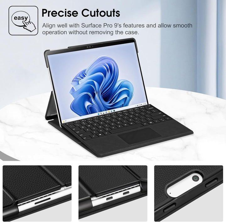 Fintie Hülle für Microsoft Surface Pro 11/10 / 9 (2024-2022) 13 Zoll - Business Schutzhülle mit Hart