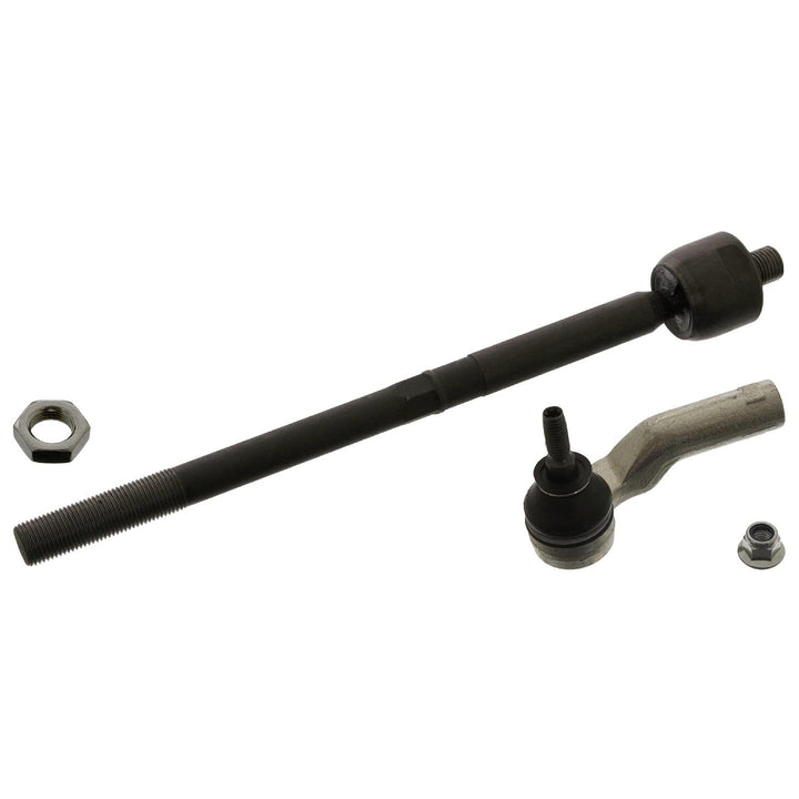 febi bilstein 43525 Spurstange mit Endstück, Mutter und Sicherungsmutter , 1 Stück Vorderachse links