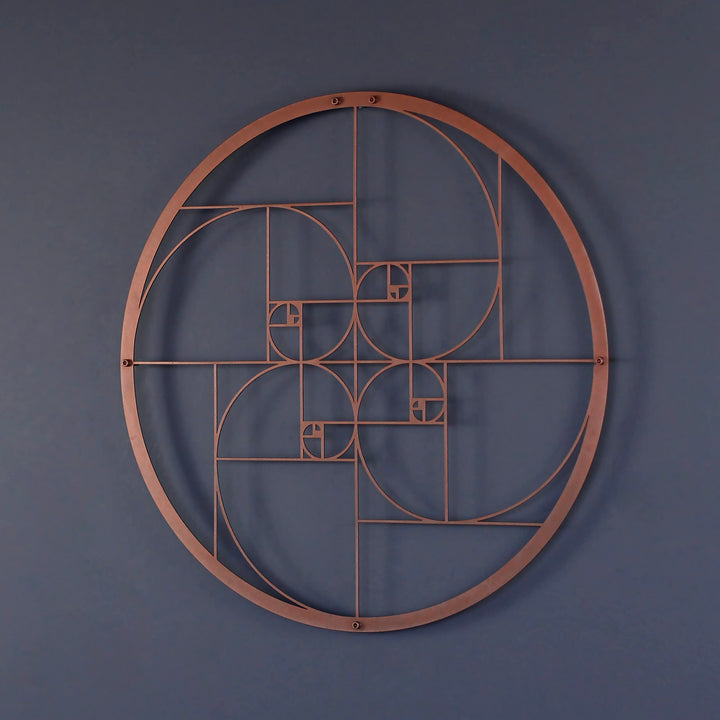 IWA CONCEPT Golden Ratio Metall Wanddekoration | Einzigartige Moderne Dekoration für Wohnzimmer | Me