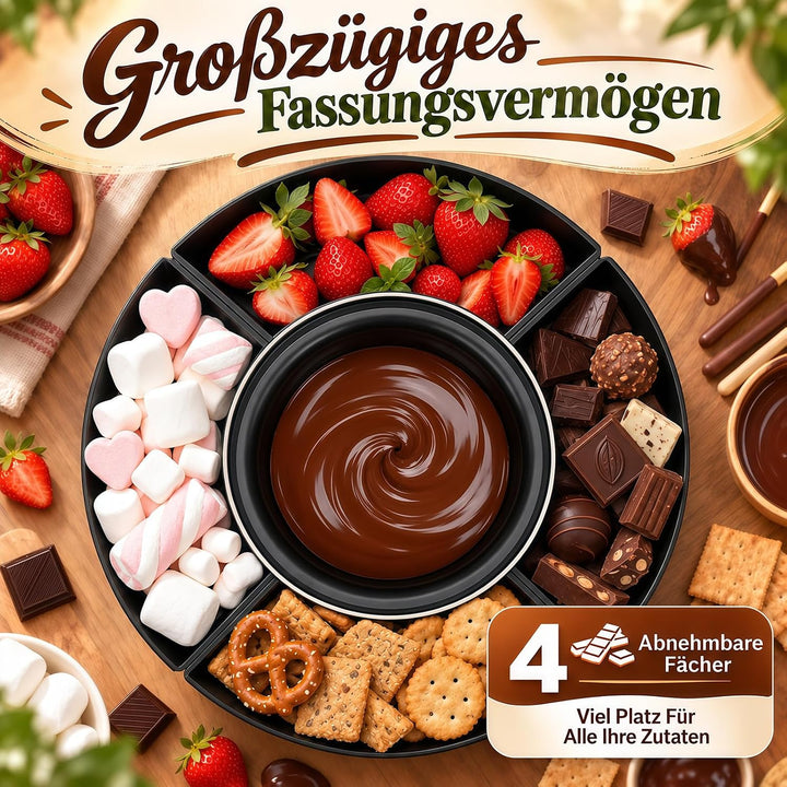 2-in-1 Elektrisches Smores Maker &amp; Schokoladenfondue Set