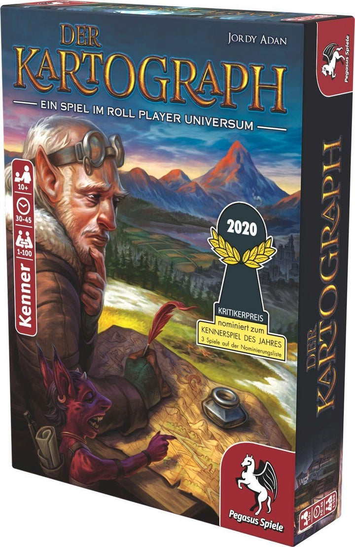 Pegasus Spiele 51310G - Der Kartograph, C-rahmenlos Single, Single