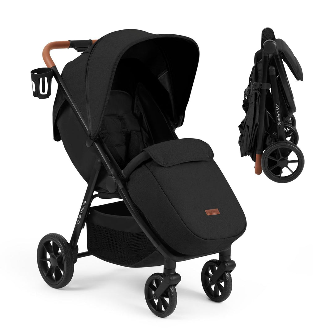 Ickle Bubba Stomp Stride Prime Kinderwagen (Mitternacht) – Geburt bis 22 kg, extra grosser Sitz, Mul