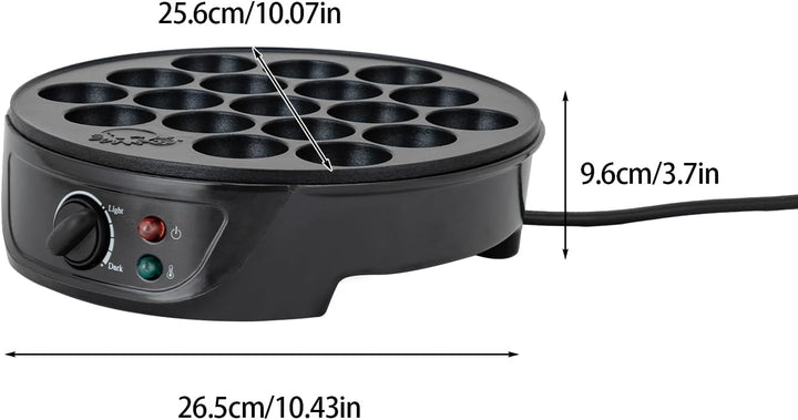Takoyaki-Maschine,Takoyaki Grill Tablett,750W, Elektrische Maschine 18-Loch für Takoyaki Bälle
