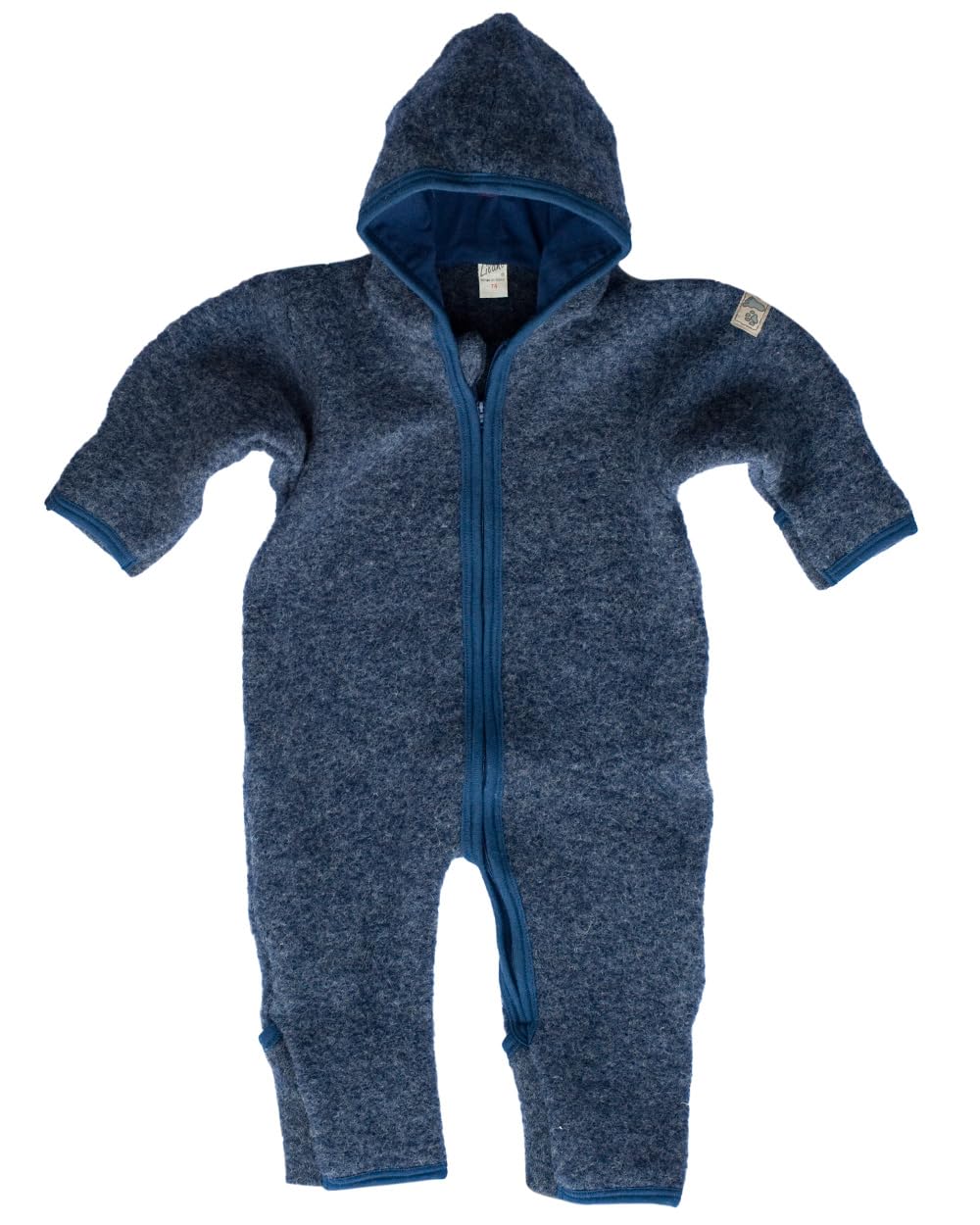 Lilano Wollfilz Winteranzug mit gefütterter Kapuze, 80% Wolle, 20% Bio-Baumwolle, Unisex, Natur, 3-6
