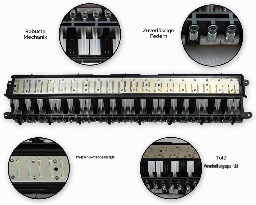 Melodica TMD-137 mit Koffer, Mundstück, Mundschlauch und Notenbeispielen (37 Tasten), 37 Tasten