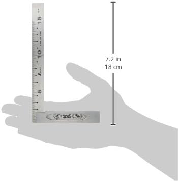 Shinwa Sokutei Präzisionswinkel mit Sockel, 15 cm (62006)