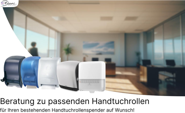 Blanc HYGIENIC Tissue Handtuchrolle – Set mit 6x Handtuchpapier-Rollen à 140 m, 2-lagig, 4 cm Ø Kern