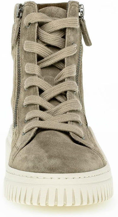 Gabor Damen Schnürstiefeletten, Frauen Schnürboots,Wechselfussbett,Best Fitting 35.5 EU Beige Salbei